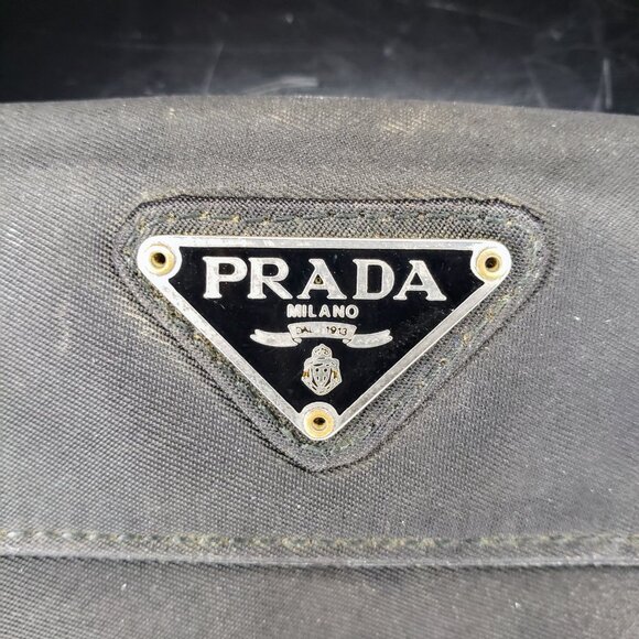 Prada Compact Bifold Wallet - Black Nylon w/ Triangle Prada Logo - Picture 3 of 16